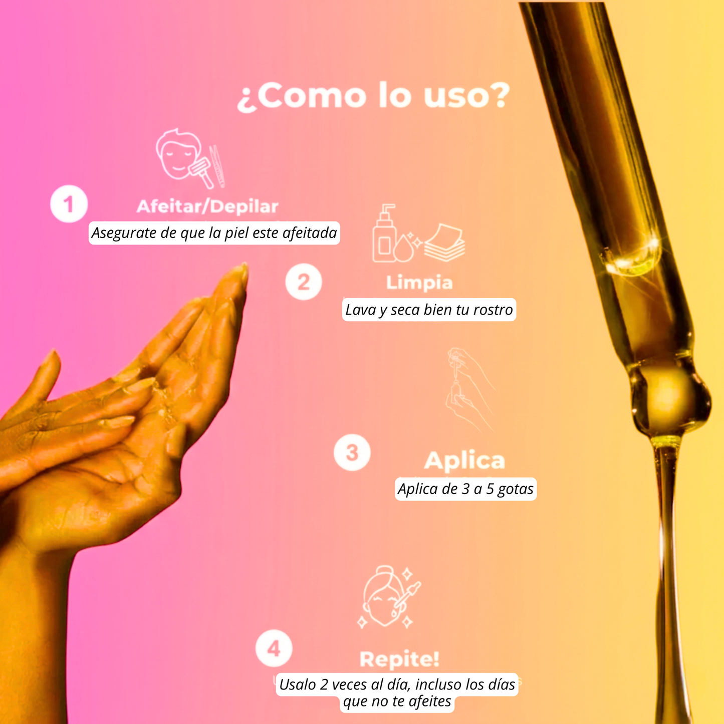 Aceite Cyperus® -Piel Suave y Sin Vello